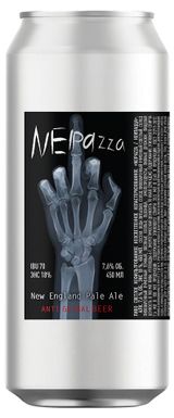 Изображение товара Пиво «Волковская Пивоварня» NeIPAzza APA светлое 7,6%, 450 мл