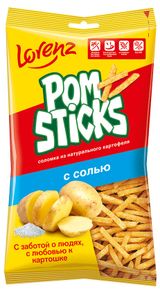 Изображение товара Чипсы картофельные Lorenz Pomstick соломкой с солью, 100 г