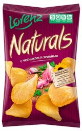 Изображение товара Чипсы картофельные Naturals c чесноком и зеленью, 100 г