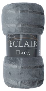 Изображение товара Плед ECLAIR Страйп серый, 150х200 см
