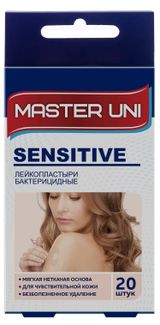 Изображение товара Лейкопластырь Master Uni бактерицидный на нетканой основе Великобритания, 20 шт