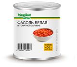 Изображение товара Фасоль «Каждый день» белая в томатном соусе, 400 г