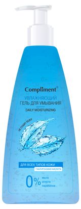 Изображение товара Гель для умывания Compliment Увлажняющий с гиалуроновой кислотой, 250 мл