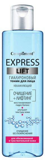 Изображение товара Тоник для лица Compliment Express Lift гиалуроновый увлажняющий, 250 мл