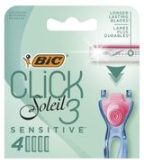 Изображение товара Cменные кассеты для бритья BIC Click 3 Soleil Sensitive Греция, 4 шт
