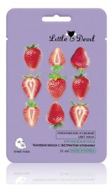 Изображение товара Маска для лица Little Devil Клубника тонизирующая, 21 мл