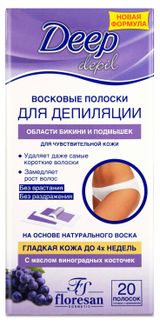 Изображение товара Восковые полоски Floresan для бикини и подмышек