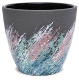 Изображение товара Горшок Живопись керамический черный без поддона, Ø18 см