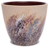 Изображение товара Горшок Живопись керамический бежевый без поддона, Ø12 см