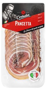 Изображение товара Бекон сырокопченый Cortador Pancetta Панчетта нарезка, 80 г