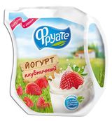 Изображение товара Йогурт питьевой «Фруате» с соком клубничный 1,5% БЗМЖ, 450 г