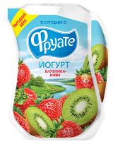 Изображение товара Йогурт питьевой «Фруате» клубника-киви 1.5%, 950 г