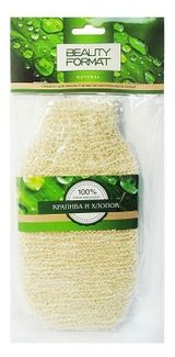 Изображение товара Мочалка для тела Beauty Format Натуральная варежка, 1 шт