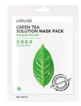 Изображение товара Маска тканевая для лица Lebelage с экстрактом зеленого чая, 25 мл