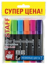 Изображение товара Набор текстовыделителей STAFF "Basic Budget HL-02N", 6 ЦВЕТОВ, НЕОН