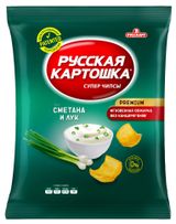Изображение товара Чипсы «Русская картошка» сметана и лук, 140 г
