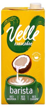 Изображение товара Напиток на растительной основе Velle Barista Кокосовый рисовый без сахара, 1 л