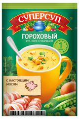 Изображение товара Суп-пюре «СУПЕРСУП» гороховый с сухариками, 21,8 г