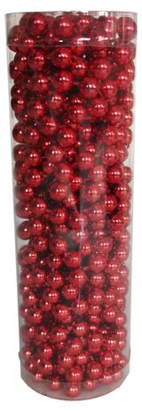 Изображение товара Бусы на елку Actuel красные, 6 м
