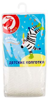 Изображение товара Колготки детские АШАН Красная птица детские в косичку молочные, размер 104-110