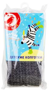 Изображение товара Колготки детские АШАН Красная птица детские в косичку серые, размер 104-110