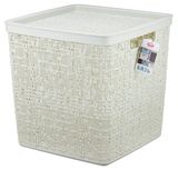 Изображение товара Коробка Idea Бязь с крышкой 28х28х28 cм, 17 л