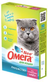 Изображение товара Витамины для кастрированных кошек «ФАРМАКС» Омега Neo L-карнитин таблетки, 90 шт