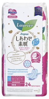 Изображение товара Прокладки гигиенические Laurier F женские дневные супертонкие с крылышками 3 капли, 24 шт
