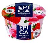 Изображение товара Йогурт EPICA Bouquet с клубникой и розой 4.8%, 130 г