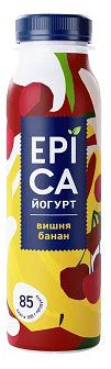 Изображение товара Йогурт питьевой EPICA с вишней и бананом 2,5% БЗМЖ, 260 мл