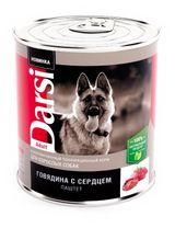 Изображение товара Корм для собак Darsi говядина с сердцем, 850 г