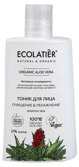 Изображение товара Тоник для лица Ecolatier ORGANIC ALOE VERA Очищение и увлажнение, 250 мл