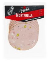 Изображение товара Колбаса вареная Cortador Мортаделла с фисташками нарезка, 170 г