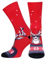 Изображение товара Носки мужские новогодние «Брестские» красные, р. 27