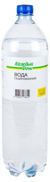 Изображение товара Вода питьевая «Каждый день» газированная, 1,5 л