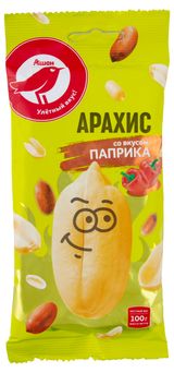 Изображение товара Арахис АШАН Красная птица со вкусом паприки, 100 г