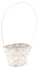 Изображение товара Корзина плетеная «Азалия Декор» бамбук серая для цветов и подарков, 13х9х30 см