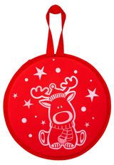 Изображение товара Санки-ледянка 1TOY красная с принтом, 46,5 см