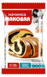 Изображение товара Начинка для выпечки «Готовим дома» маковая, 120 г