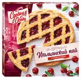Изображение товара Пирог сладкий песочный «Сдобная Особа» Итальянский пай с вишневым джемом, 400 г