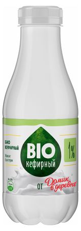 Изображение товара Кефир «Домик в деревне» BIO-кефирный 1%, 450 г