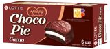 Изображение товара Печенье Lotte Choco Pie Cacao с какао в шоколадной глазури, 168 г