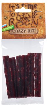 Изображение товара Лакомство для собак мелких пород Crazy Dog мясные палочки с уткой, 50 г