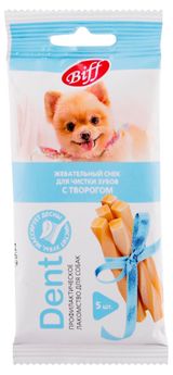 Изображение товара Лакомство для собак Biff Dent снеки с творогом для мелких пород, 30 г