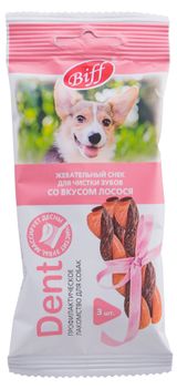 Изображение товара Лакомство для собак Biff Den снеки со вкусом лосося для мелких пород, 40 г