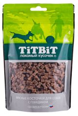 Изображение товара Лакомство для собак TiTBiT косточки мясные с говядиной, 145 г