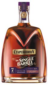 Изображение товара Коньяк «Старейшина» in Single Barrel 7 лет Россия, 0,5 л