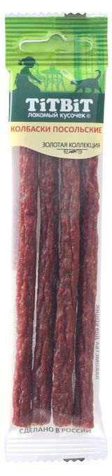 Изображение товара Лакомства для кошек TiTBit Колбаски Посольские Золотая коллекция, 20 г