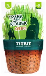 Изображение товара Трава для кошек TITBIT овес, 60 г