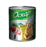 Изображение товара Влажный корм для собак «Оскар» с говядиной и индейкой, 750 г